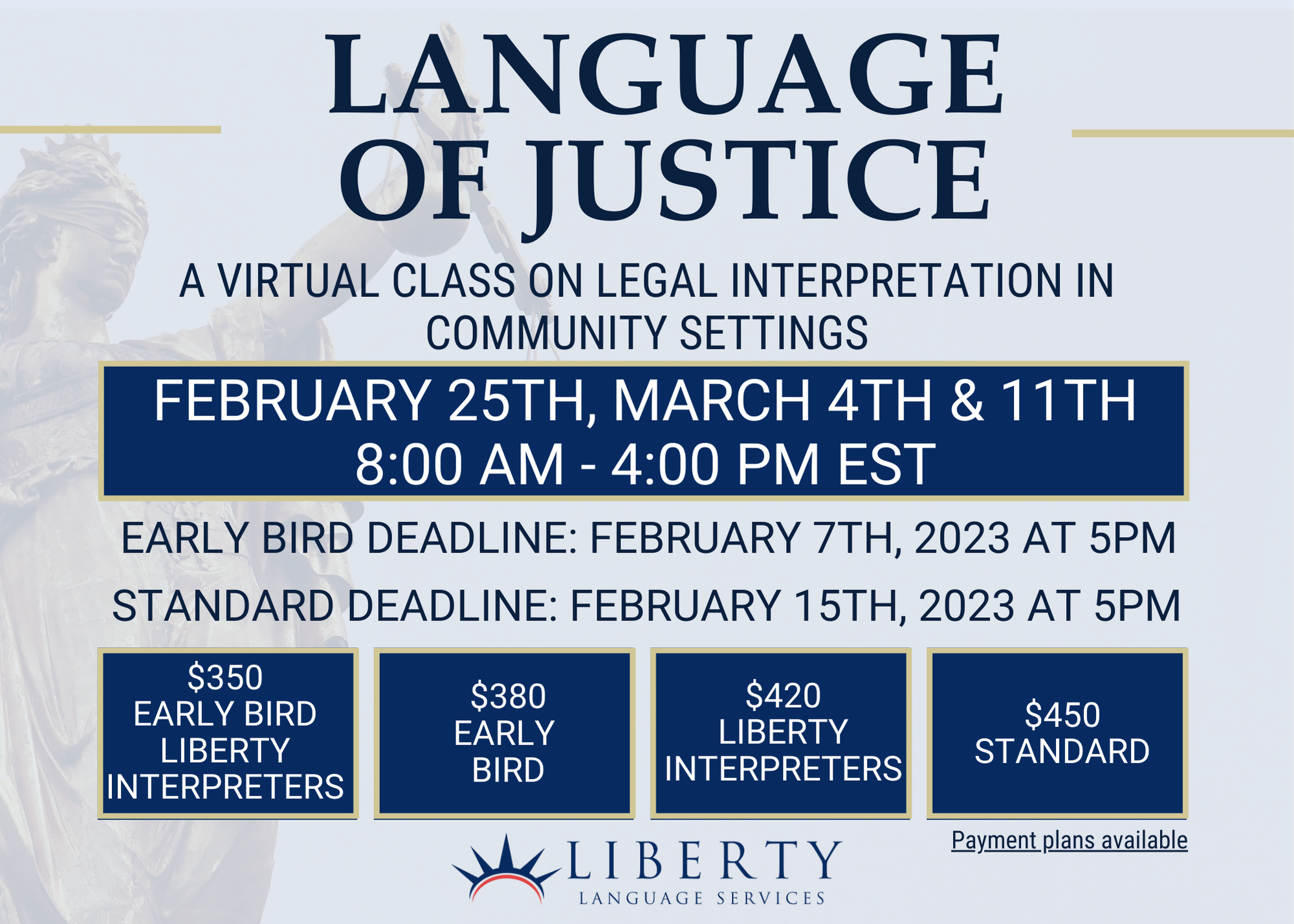 Language of Justice Course